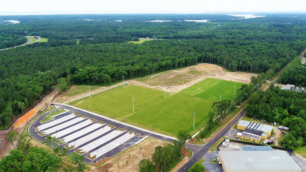 soccer complex view